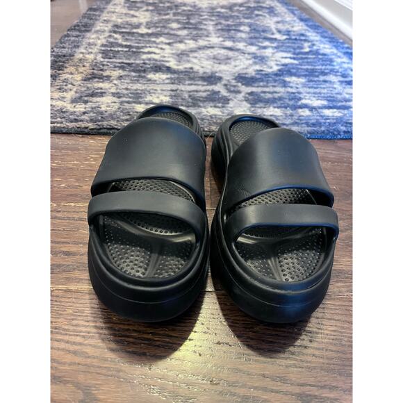 Rag & Bone Brixley Platform Cushioned Slide Slip-on Sandals Black Size  39 - Picture 1 of 4